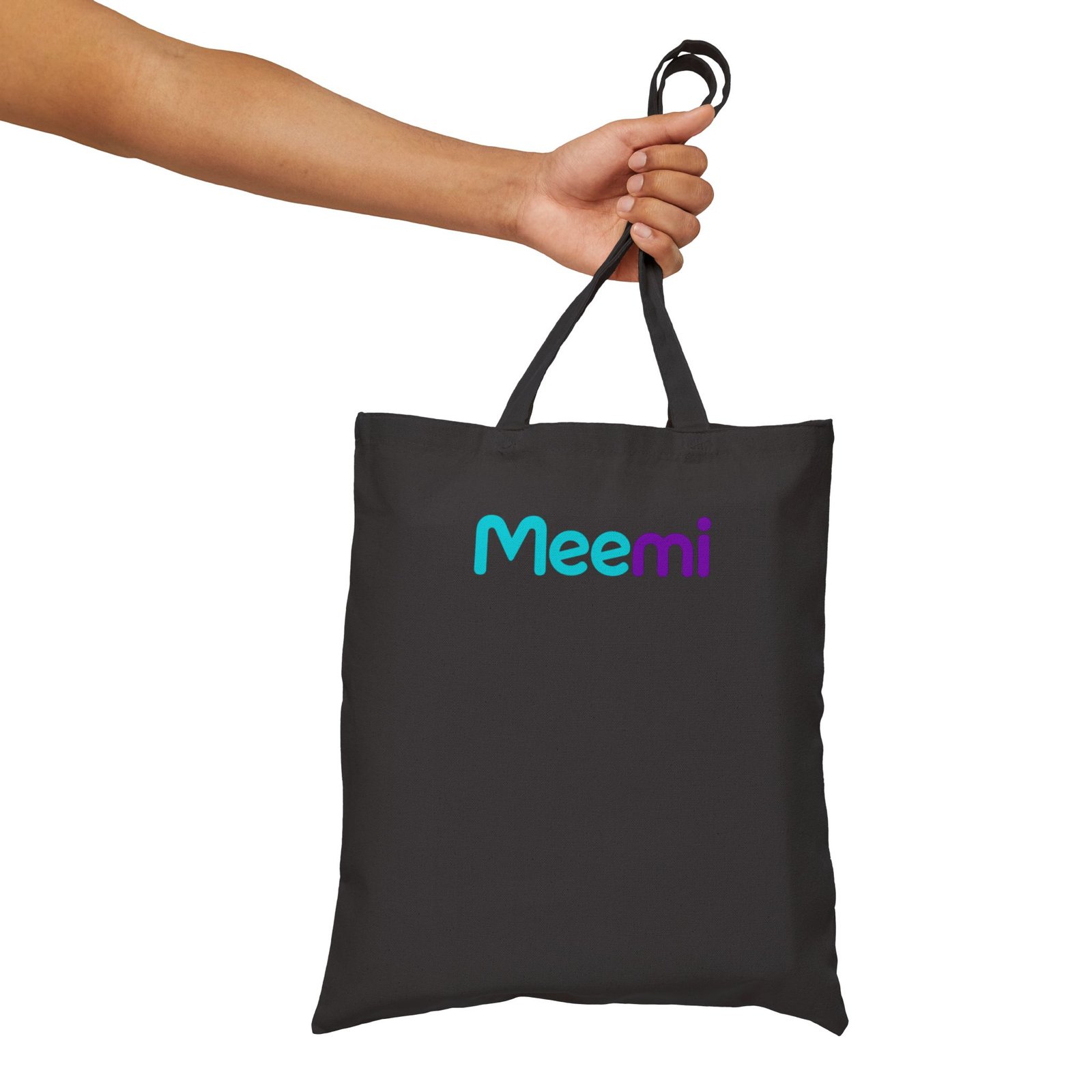 Meemi Logo Tote Bag — Cotton Canvas Reusable Shopping Tote - Image 16
