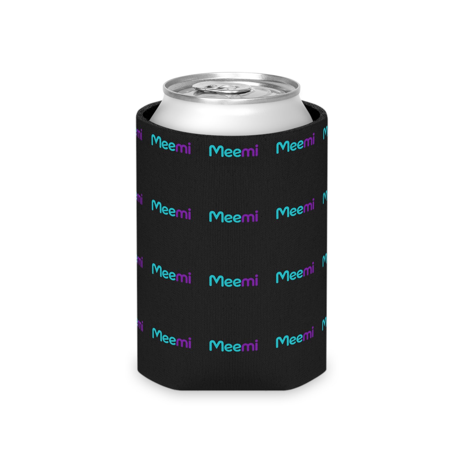 Can Cooler - 'Meemi' Pattern Neoprene Drink Koozie - Image 4