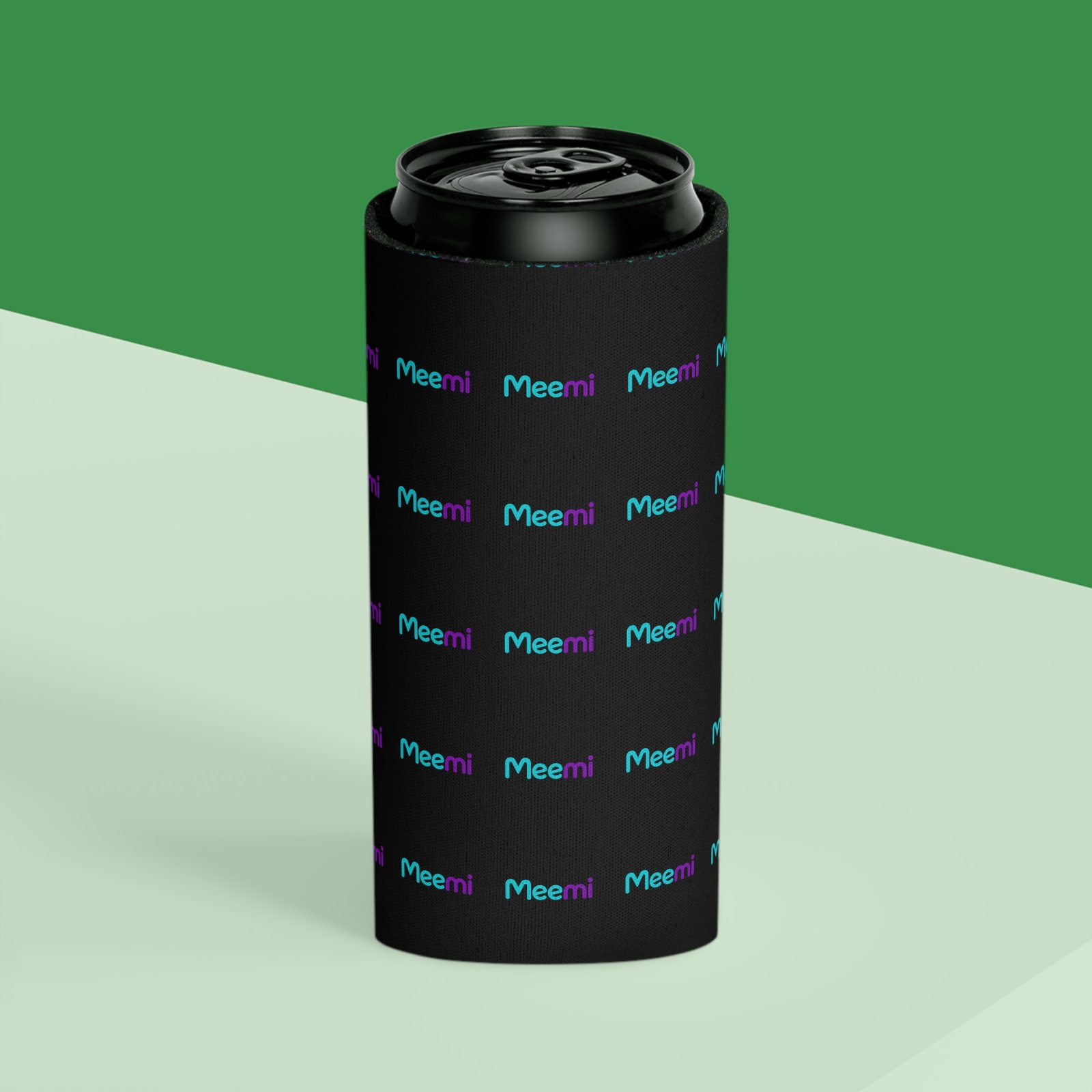 Can Cooler - 'Meemi' Pattern Neoprene Drink Koozie - Image 13