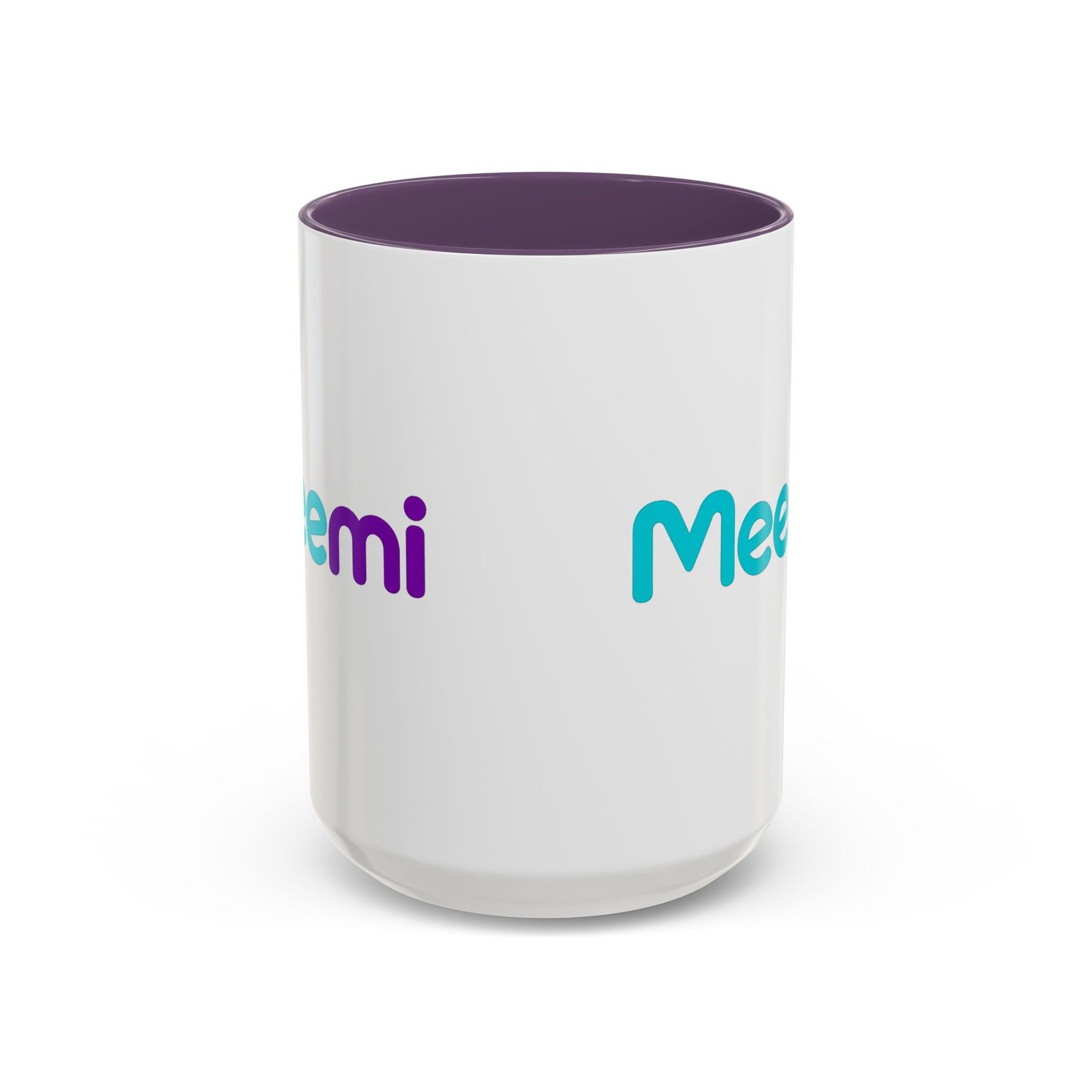 Meemi Accent Coffee Mug — Color-Trim 11/15oz Ceramic Mug - Image 2