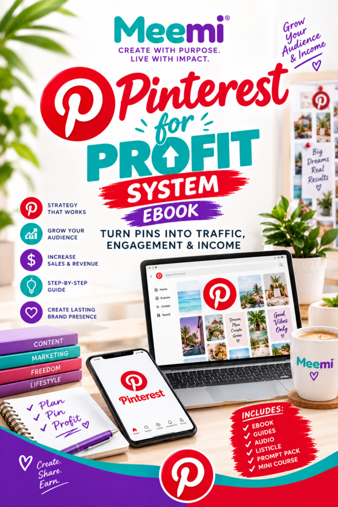 Pinterest for Profit System: Turn Pins Into Evergreen Traffic & Sales Bundle